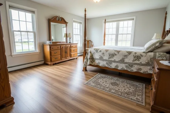 laminate flooring installation Connecticut New York Massachusetts bedroom